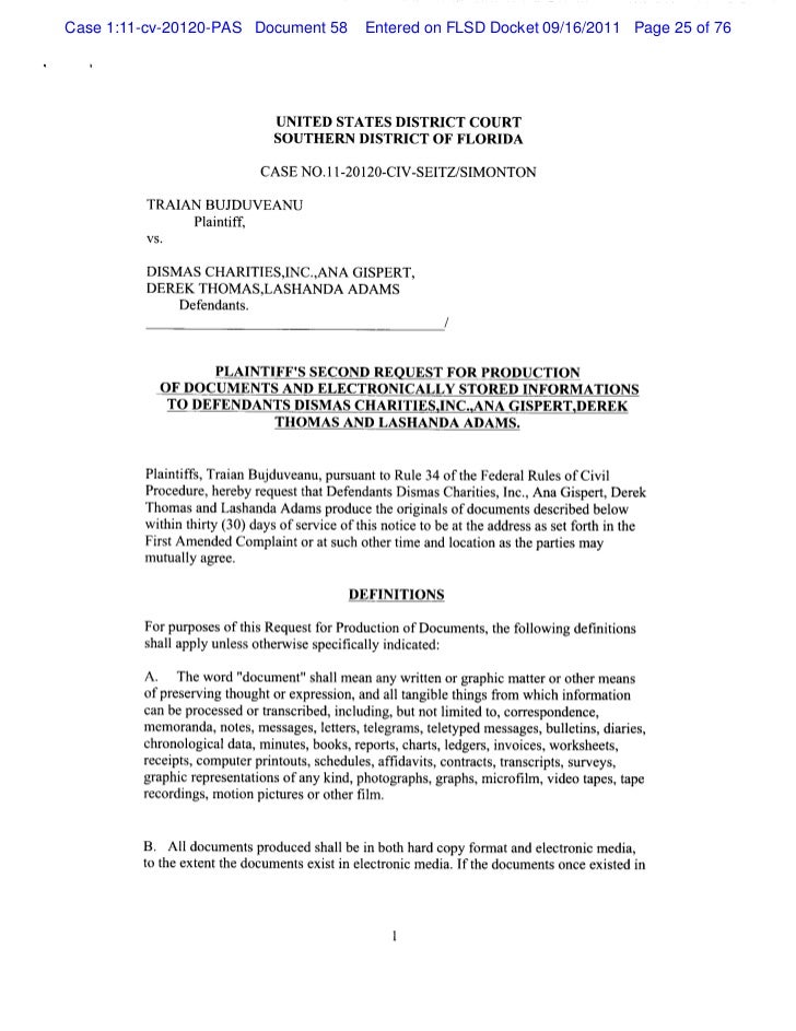 Motion To Compel Second Request For Production Of Documents First And Request For Production Of Documents Template