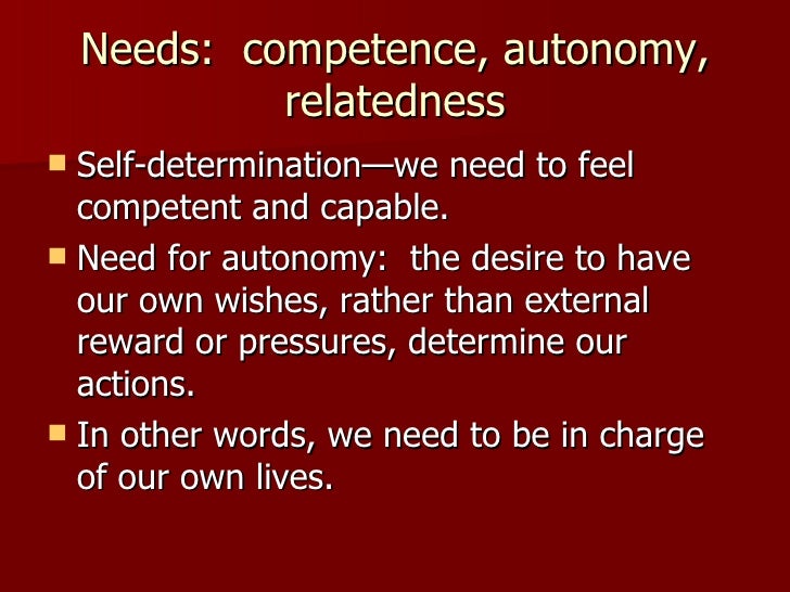 Synonyms for self determination