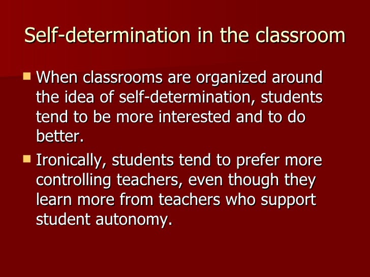 Synonyms for self determination