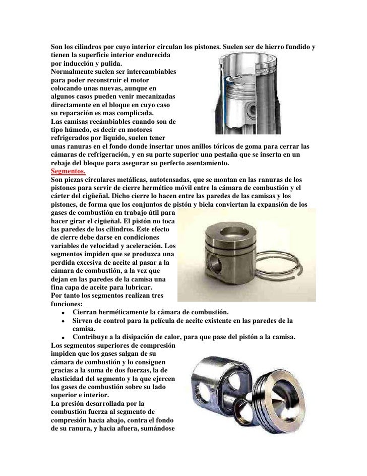 Partes de un motor diesel