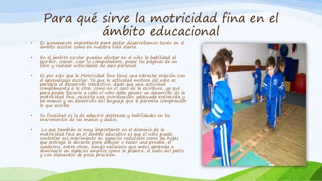 Motricidad fina