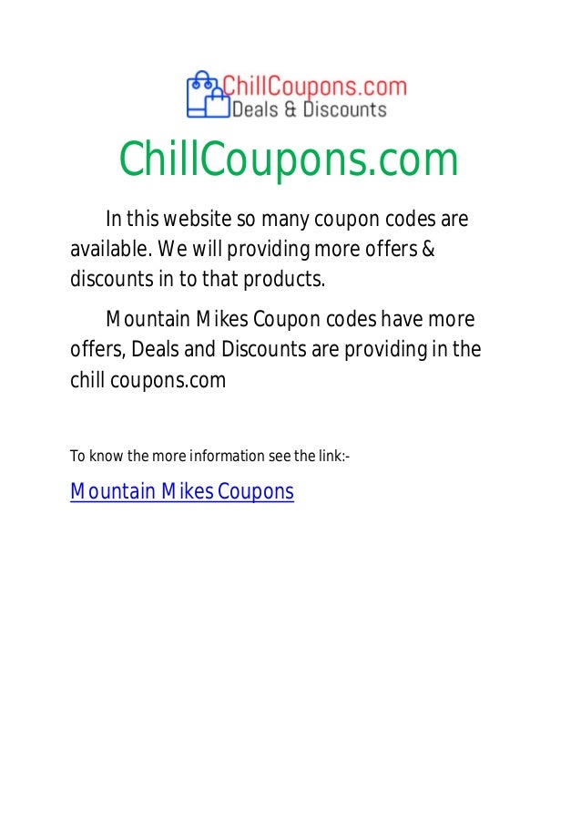 Mountain Mikes Coupons Mountain Mikes Coupons