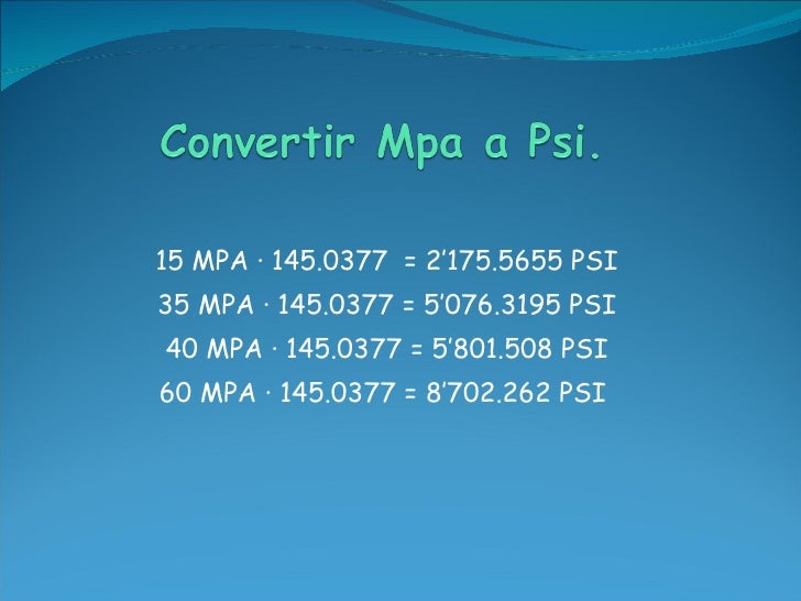 Mpa Y Psi mpa-y-psi