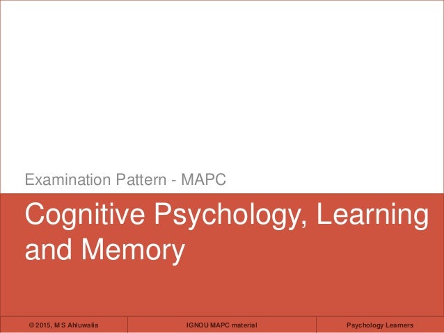 Cognitive psychology phd thesis