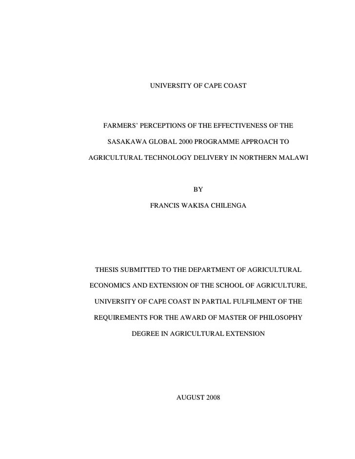 Master Thesis Vs Doctoral Dissertation