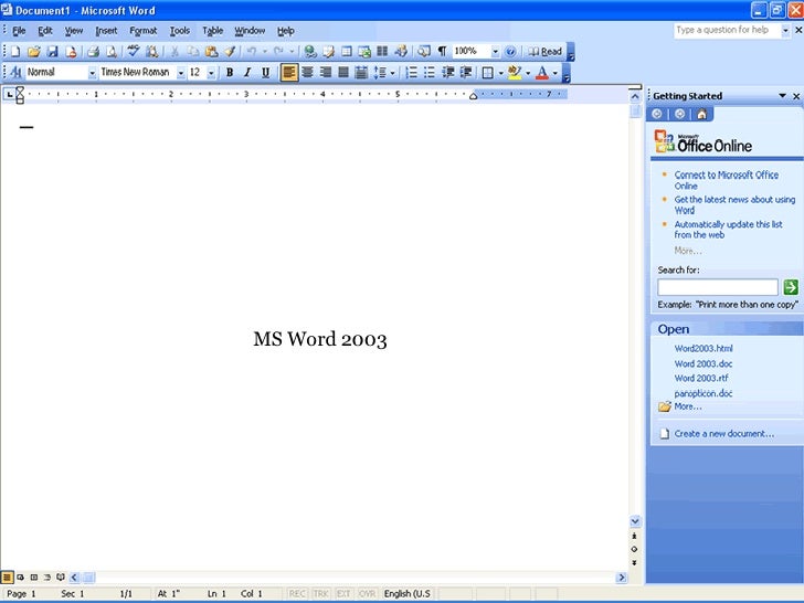 Microsoft Word Program For Vista