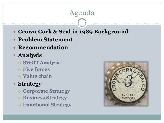 crown cork and seal in 1989 crown cork and seal in 1989