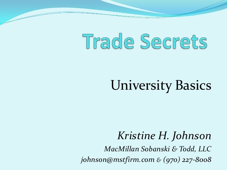 Trade basics