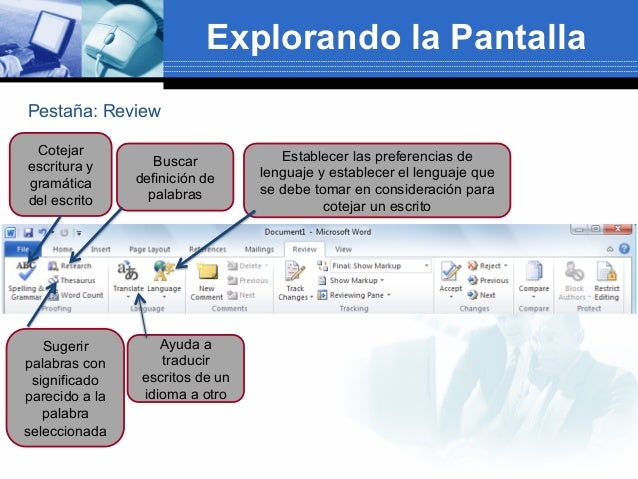 Conceptos Básicos de Microsoft Office Word 2010