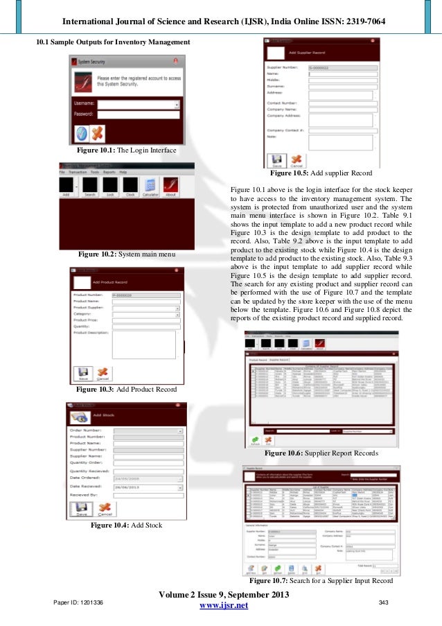 Knj research papers on inventory management