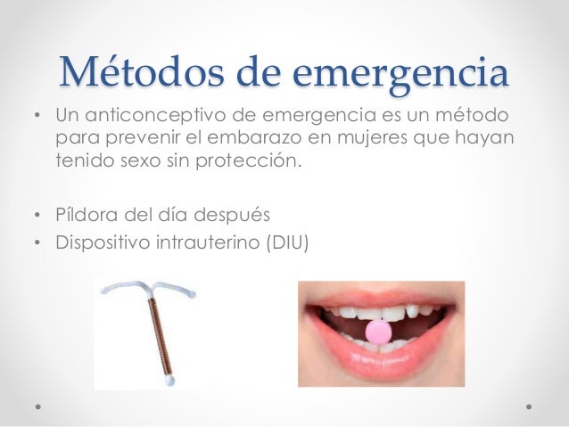 Métodos anticonceptivos. Mecanismos de acción.