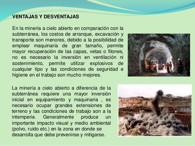Métodos de explotación subterranea 5ta clase