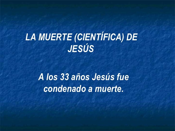 MUERTE DE JESUS DE NAZARET muerte de jesus de nazaret: