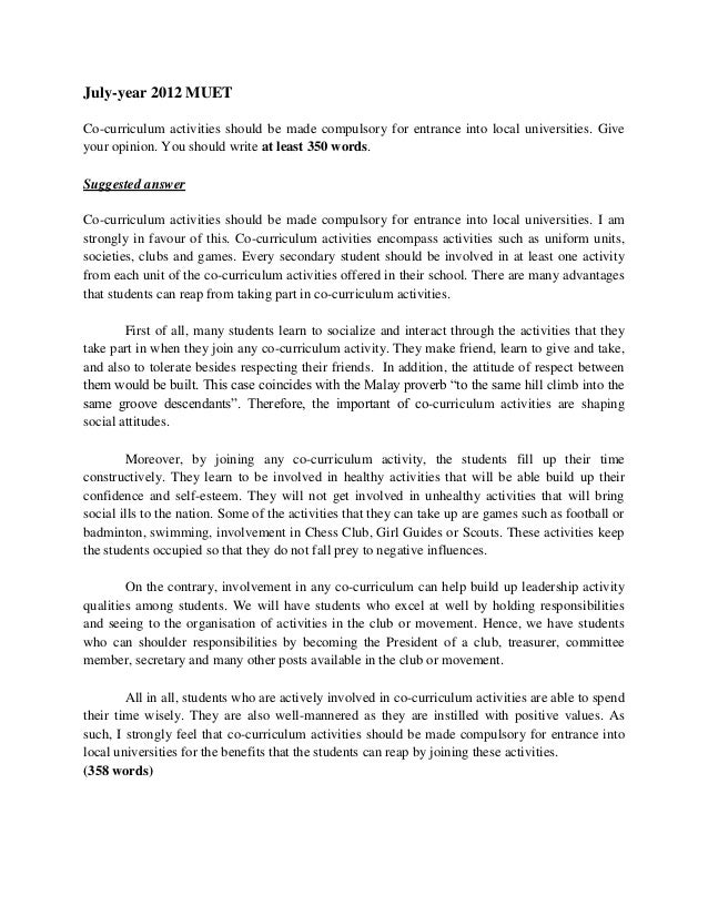 muet writing essay examples
