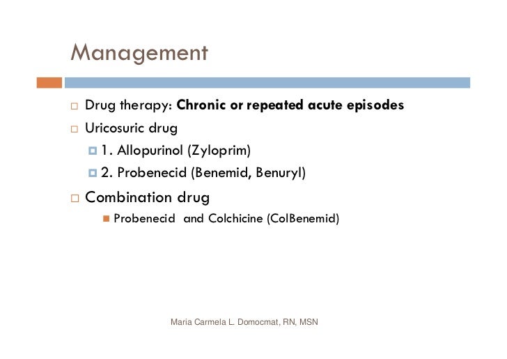 Colchicine and allopurinol combination