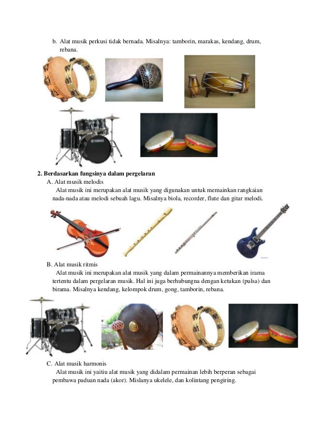 jenis alat musik tradisional dan cara memainkannya