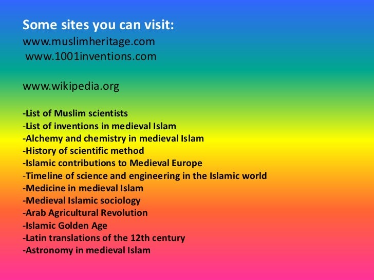Muslim Contribution to Science
