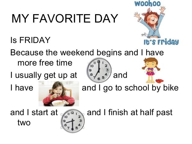 What is your favorite day of the week letter picture