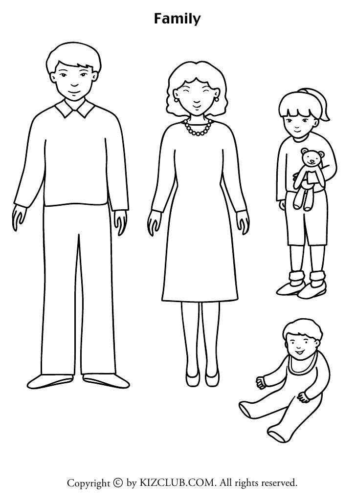 my family clipart black and white - photo #10