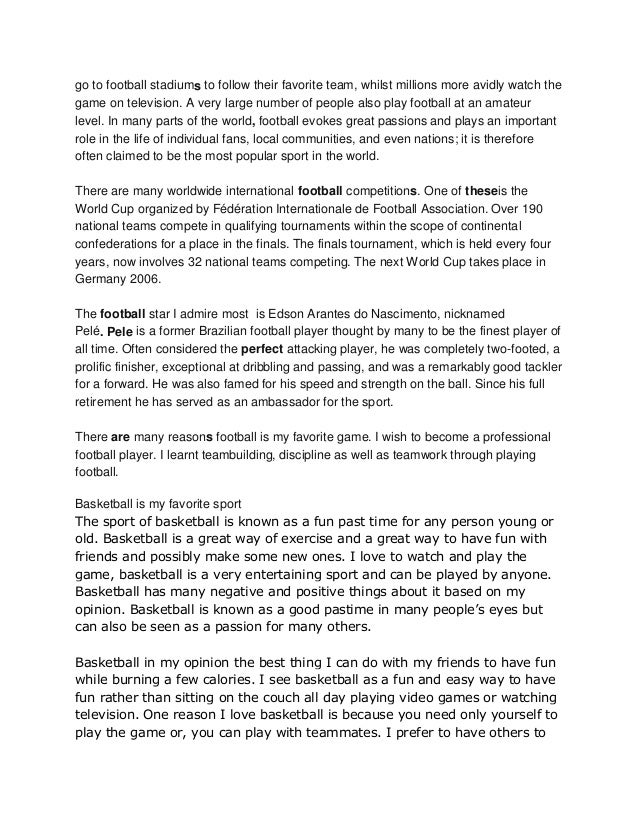 sport essay example