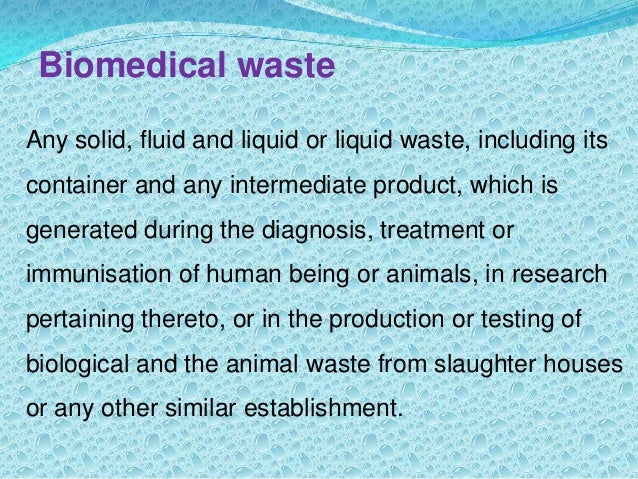 Dissertation on biomedical waste management