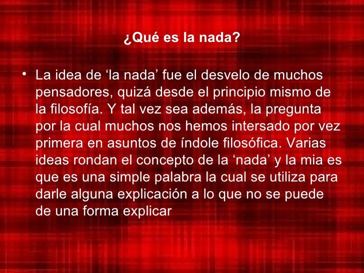 Nada. Auto Biografia