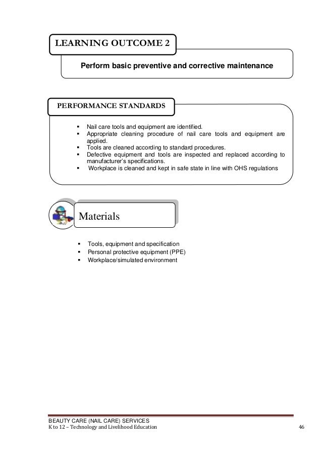 Nail Care Learning Module K12