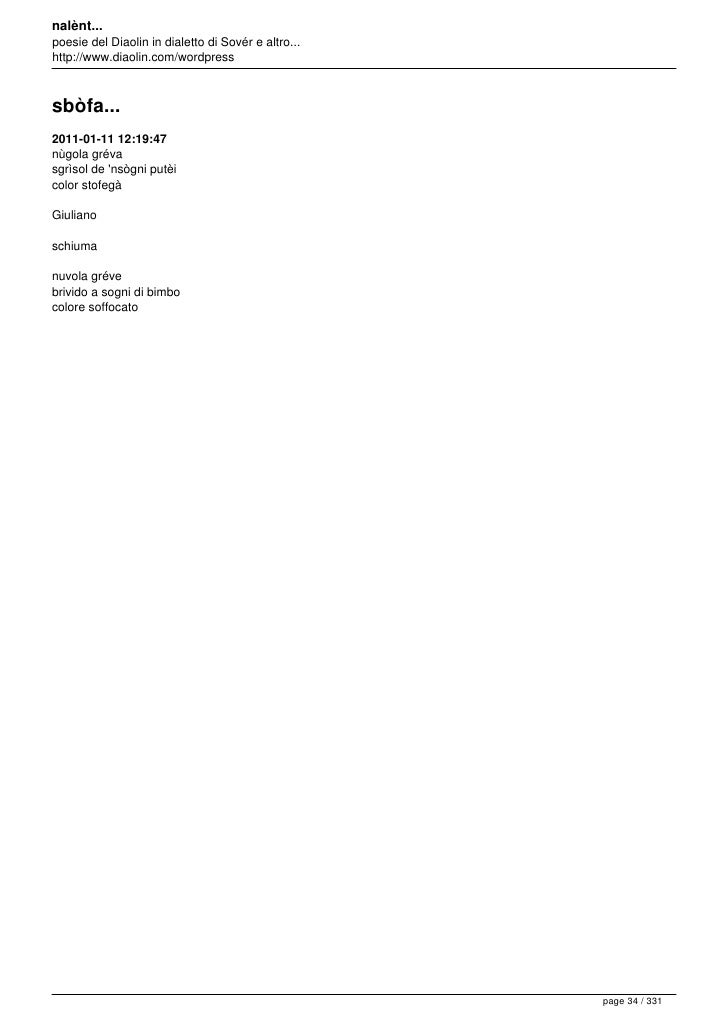 poesia matrimonio dialetto trentino