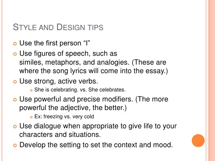 How to write rap songs to for parts of speech