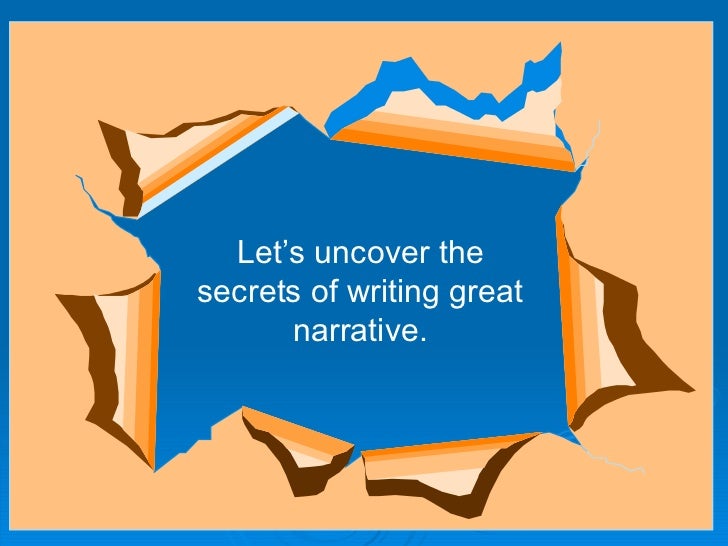 How to write a narrative essay ppt