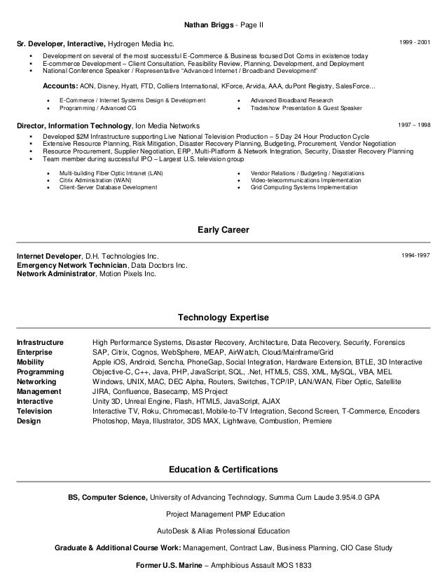 web project manager resume samples