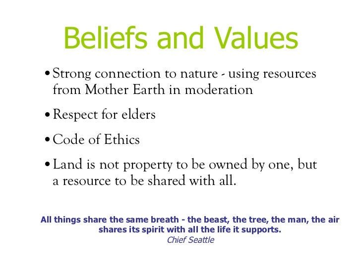 Essay on values and beliefs