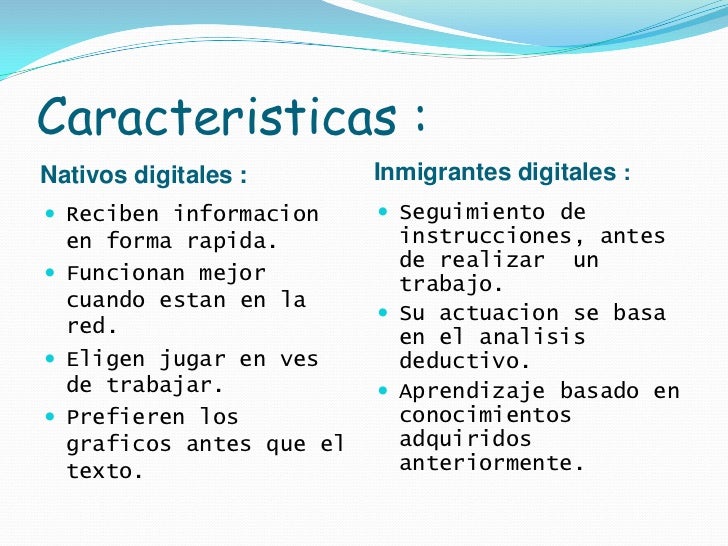 Nativos e inmigrantes digitales.