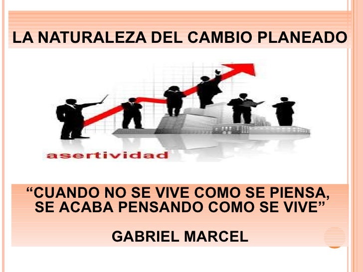 Naturaleza del cambio planeado