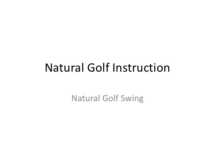 Natural Golf Instruction 52