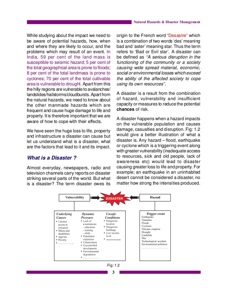Essays about natural disasters