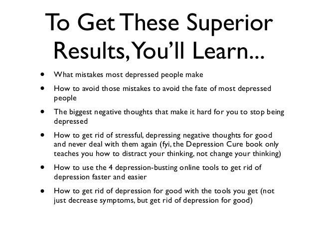 How to get out of depression fast