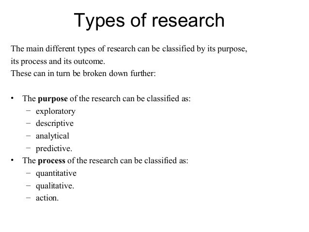 types of research