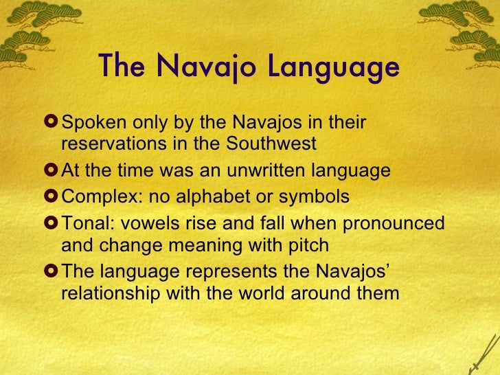 the navaho code talkers essay Code talker of world war i and ii native americans were used as code talkers in both the first and second world wars code talking is most associated with the navajo code talkers of world war ii, but the choctaw,. the navaho code talkers essay Code talker of world war i and ii native americans were used as code talkers in both the first and second world wars code talking is most associated with the navajo code talkers of world war ii, but the choctaw,.