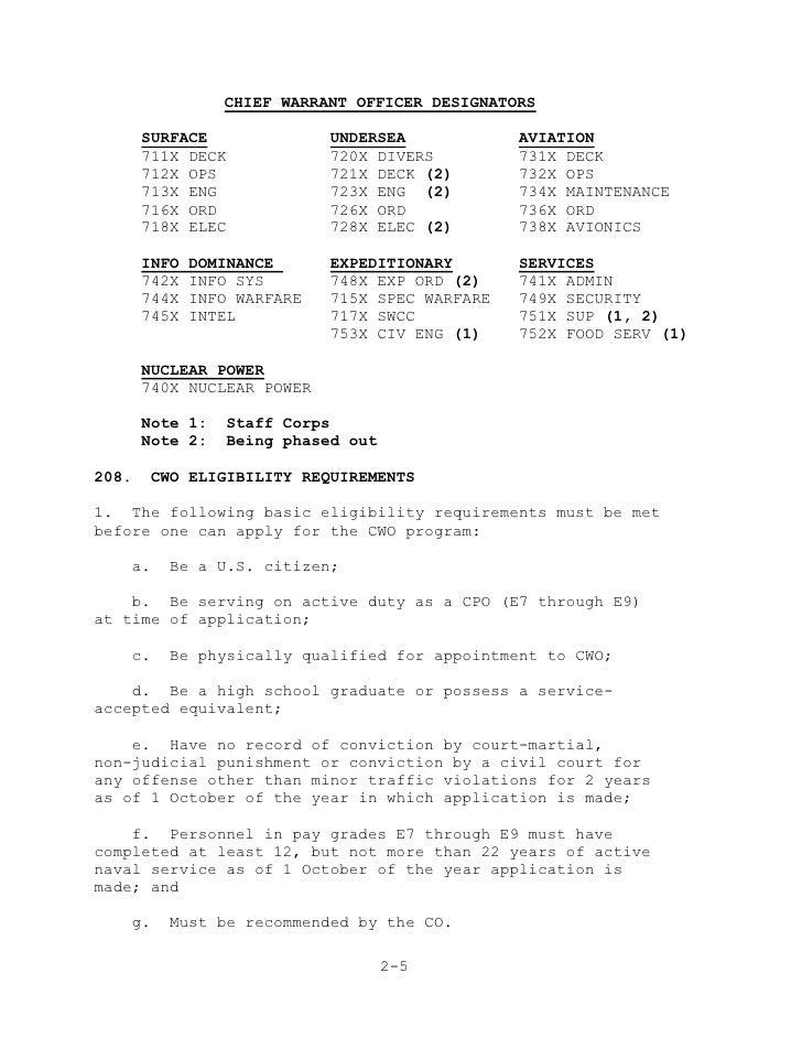 LDO / CWO Handbook