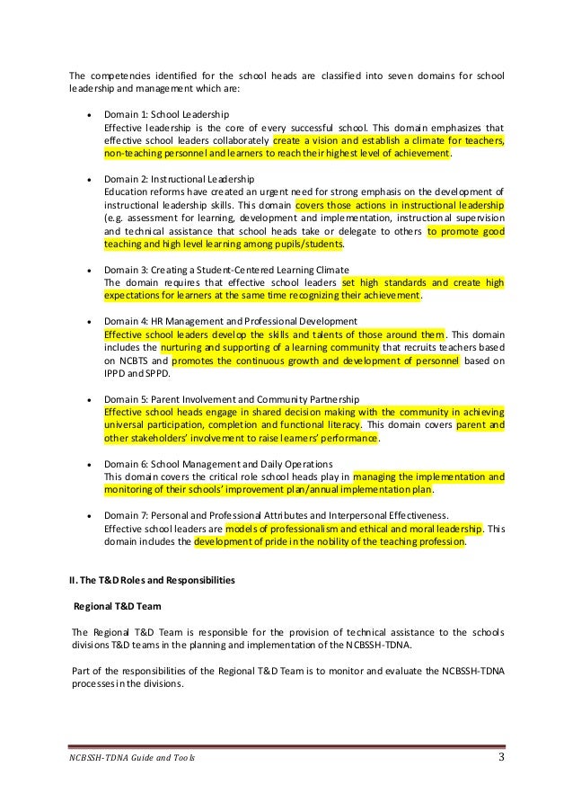 DepEd National CompetencyBased Standards for School Heads