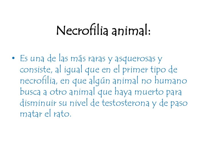 Necrofilia