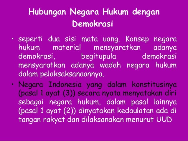 Negara hukum rule of law
