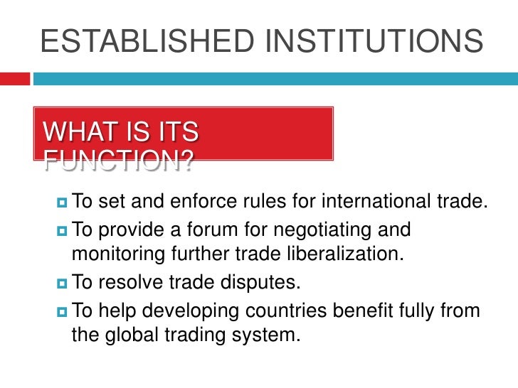 Meaning of multilateral trading system