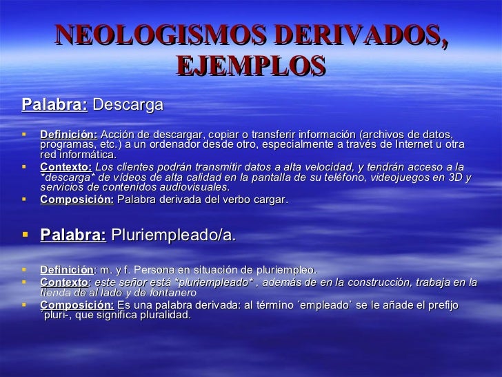 Neologismos Neologismos