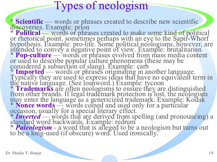 Neologisms