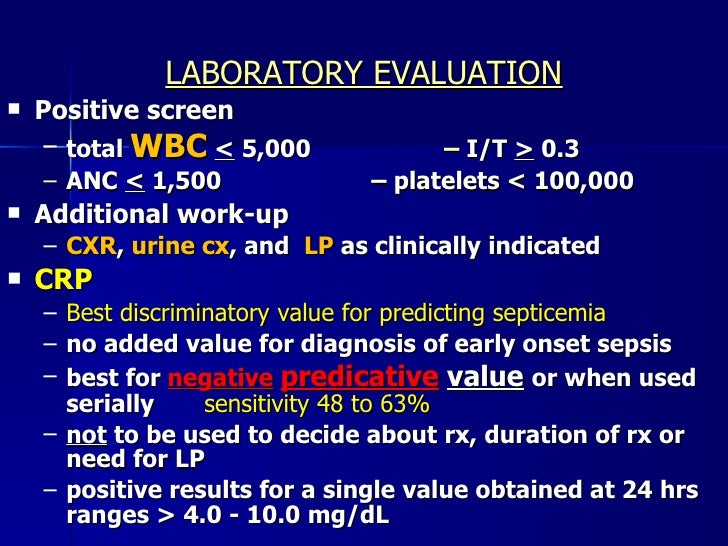 Neonatal sepsis ppp