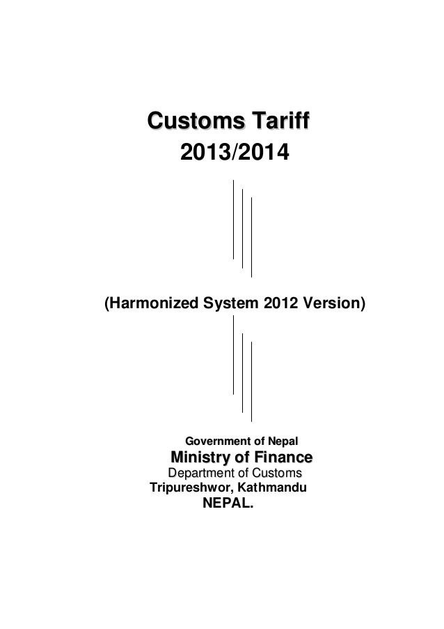 Nepal customs import classification and duty hs 207071(201314)engdoc2 ...