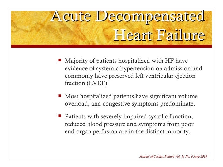 Nesiritide in Acute Heart Failure