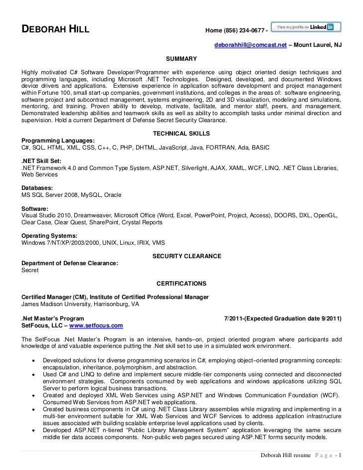Php Developer Resume Sample Developer Resume Samples Visualcv For